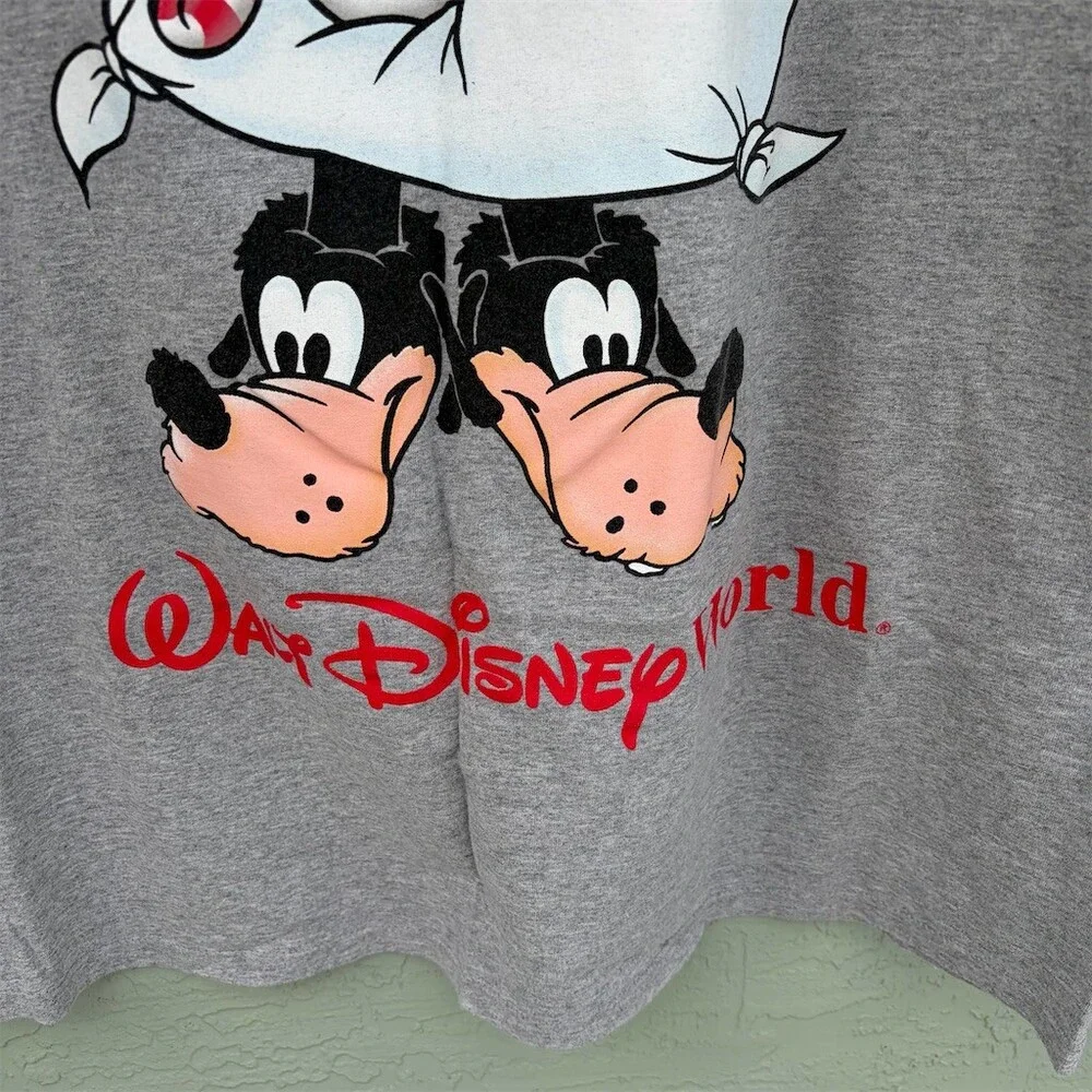 Vintage Disney Walt Disney World Mickey Mouse Sleepshirt Womens 2XL Gray - Picture 5 of 10